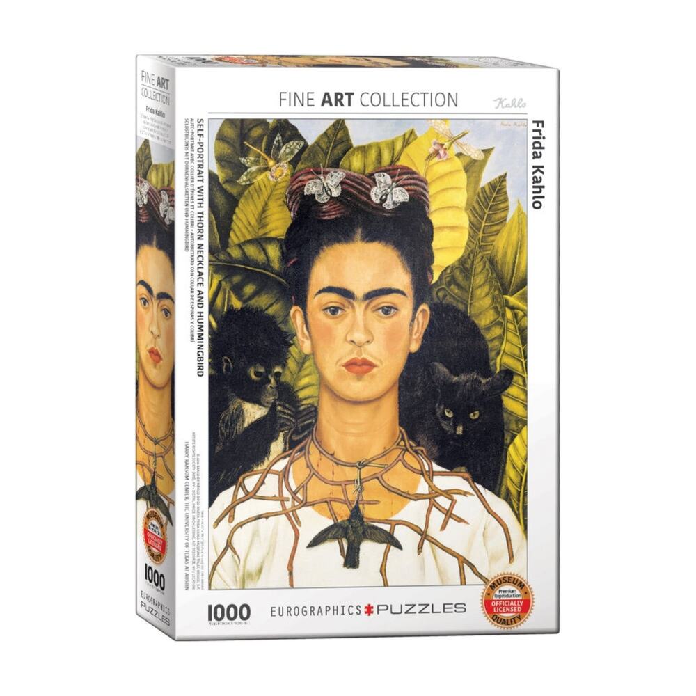 NIB Frida Kahlo's Self Portrait 1000 PC Jigsaw Puzzle Fine Art Eurographics